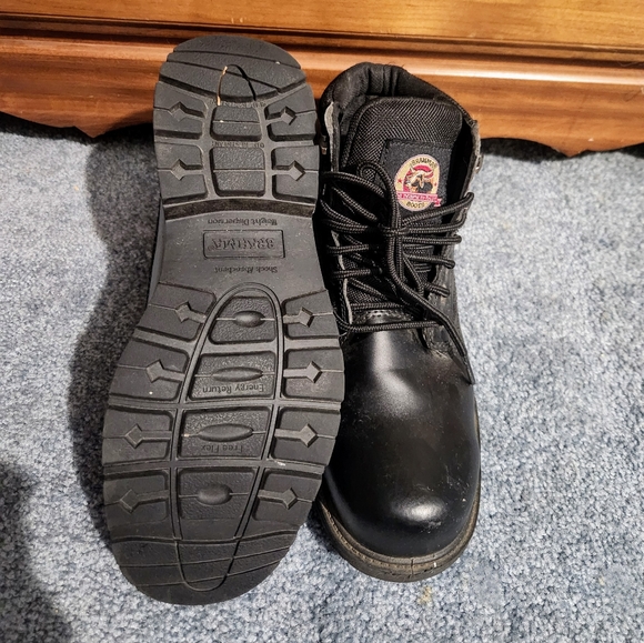 EUC Brahma Mens Wide Steel Toe Boots - Picture 5 of 10